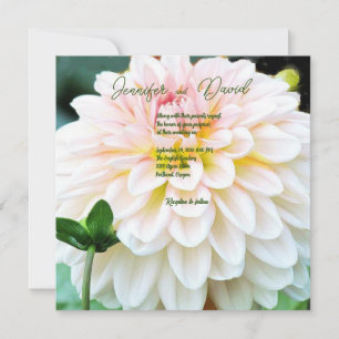 Invitation de mariage personnalisée Dahlia