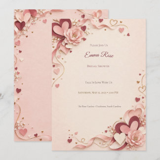 Invitation de mariage personnalisée Tombez amoureu