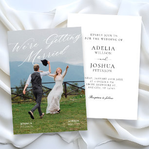 Invitation de mariage photo esthétique