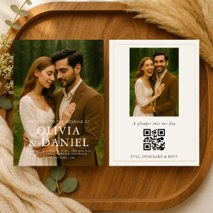Invitation de mariage photo simple et minimaliste