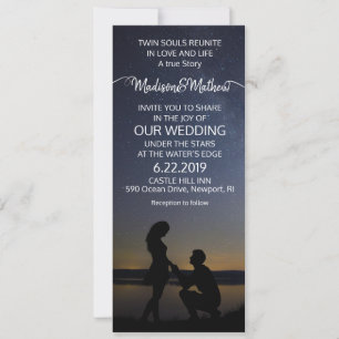 Invitation de mariage pour Flamme Jumelle
