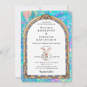 invitation de mariage romantique vintage