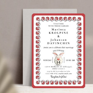 invitation de mariage romantique vintage