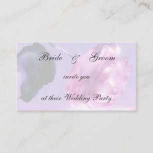 Invitation de mariage Rose