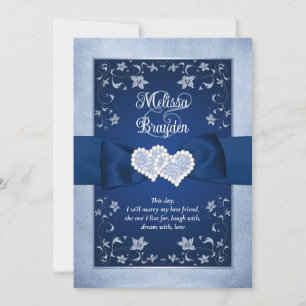 Invitation de mariage   Royal Blue, Dusty Blue, Co