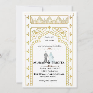 Invitation de mariage royal indien – Conception do