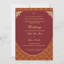 Invitation de mariage sikh Panjabi