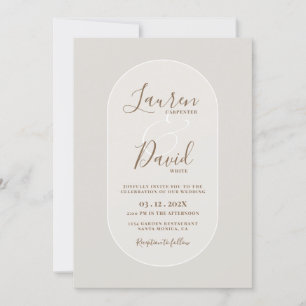 Invitation de mariage simple et élégante