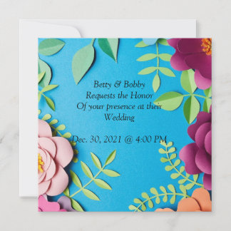 Invitation De Mariage Simplement Élégante