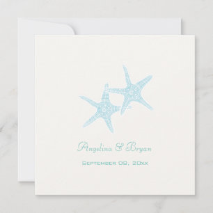 Invitation de mariage Starfish Beach