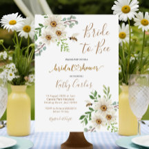Invitation de mariage Summer Daisy Bride to Bee