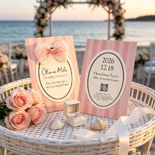 Invitation de mariage super mignonne et féminine !