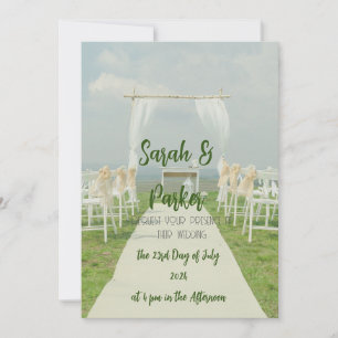 Invitation de mariage sur la plage Isle in the Sun