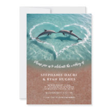 Invitation de mariage sur la plage, mariage tropic