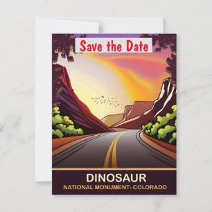 Invitation de mariage sur la route du Dinosaur Nat