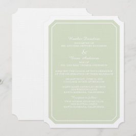 Invitation de mariage tout simple et élégant