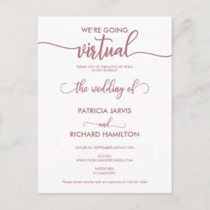 Invitation de mariage virtuelle en ligne