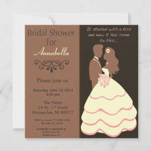 Invitation De Mariée Et De Fille À La Douche