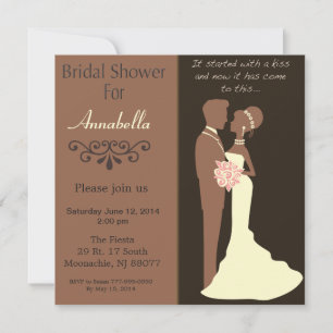 Invitation De Mariée Et De Fille À La Douche