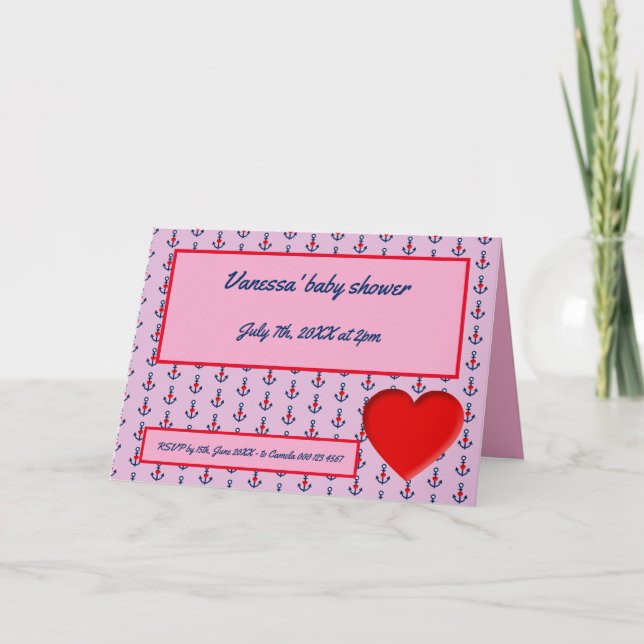 invitation de marin rose (Devant)