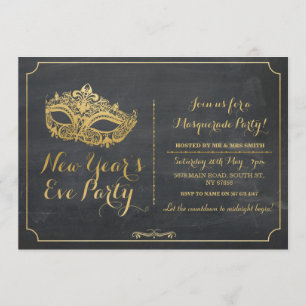 Invitation de masque de partie d'Ève d'années de