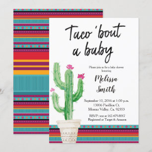 Invitation de Meixcan de baby shower