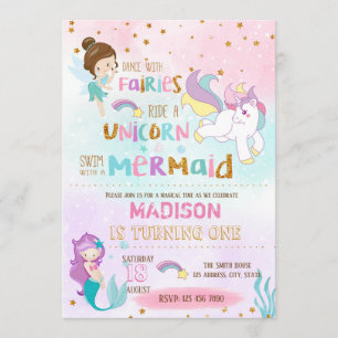Invitation de Mermaid Unicorn à la confiture