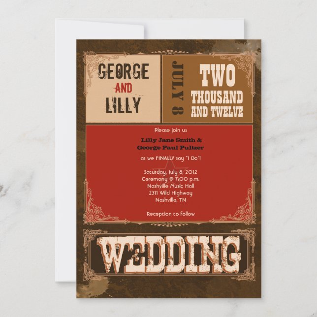 Invitation de Nashville :  Cerise (Devant)