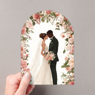 Invitation de Nikah musulmane éditable - Royal rou