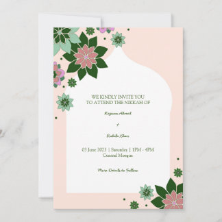 invitation de nikkaah abstrait floral contemporain