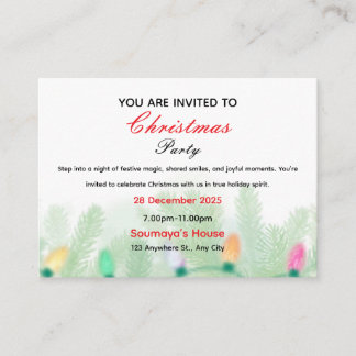 Invitation de Noël 