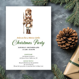 Invitation de Noël aux couleurs terreuses élégante