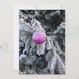 Invitation de Noël avec arbre et jouet de Noël