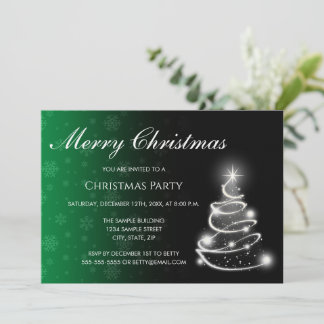 Invitation de Noël avec dégradé de couleur