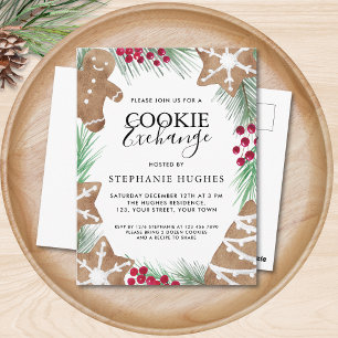 Invitation de Noël Cookie Exchange Party
