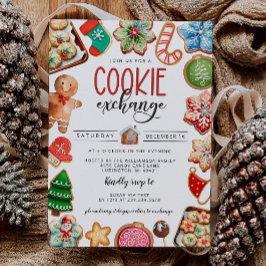 Invitation de Noël Cookie Exchange Party