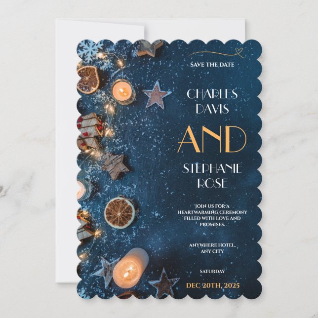 Invitation de Noël, invitations de Noël (Devant)