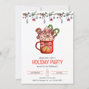 Invitation de Noël Modèle, Fête de Noël