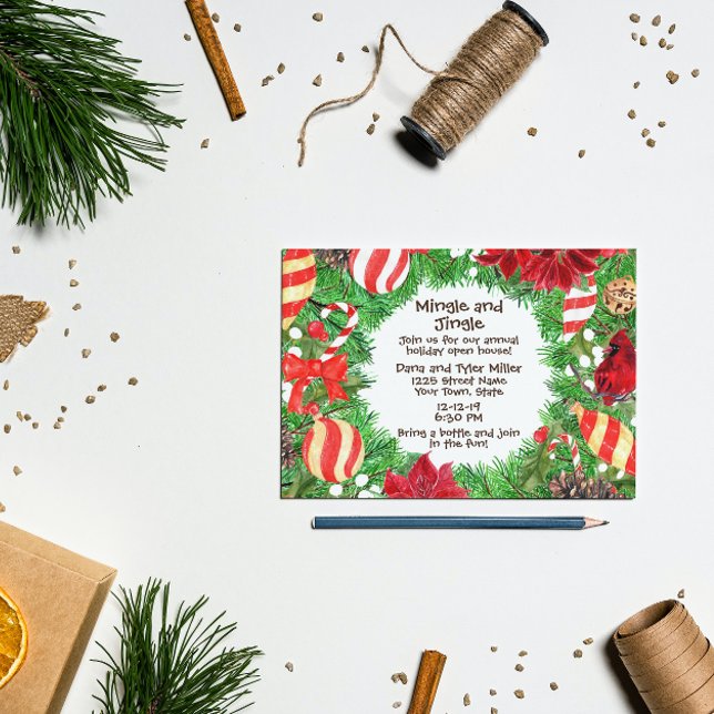 Invitation de Noël Open House (Créateur téléchargé)