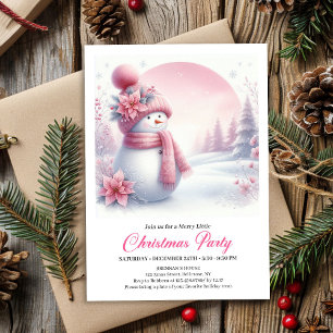 Invitation de Noël pour enfants élégante et éditab