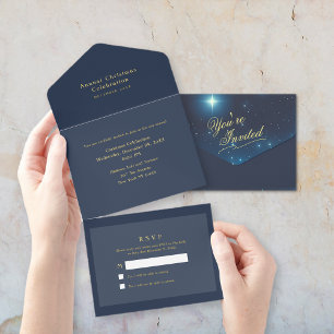 Invitation de Noël Star Party