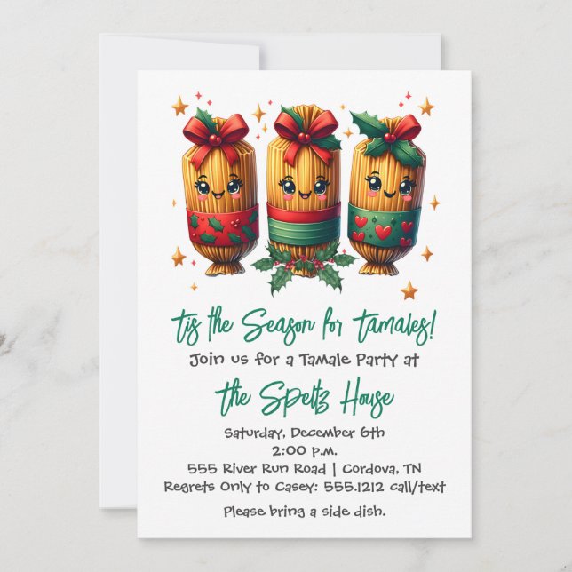 Invitation de Noël Tamale (Devant)