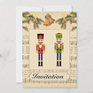 Invitation de Noël Vintage avec Noël