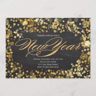 Invitation de nouvelles années de parties