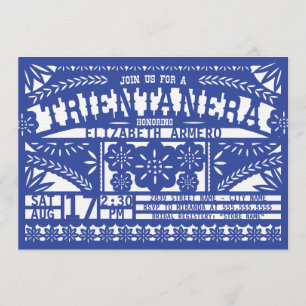 Invitation de Papel Picado Trientanera