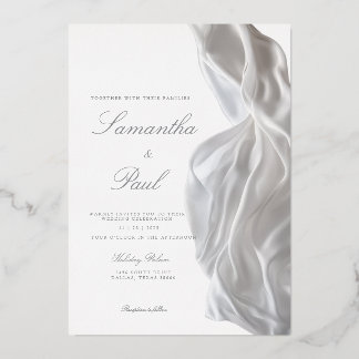 Invitation de papier d'aluminium