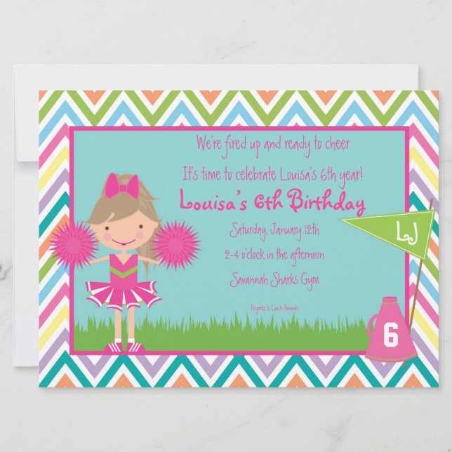 Invitation de partie d'acclamation de Chevron (Devant)