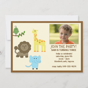 Invitation de partie d'anniversaire de enfant