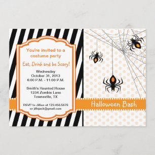 Invitation de partie d'araignée