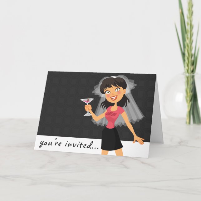 Invitation de partie de Bachelorette (Devant)